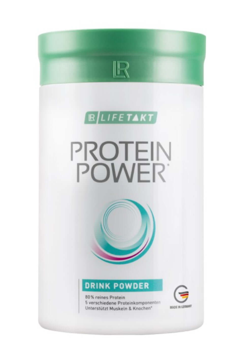 Aloe Vera Active Freedom Drinking Gel bottle with Protein Power drink powder, supporting muscles and bones health.