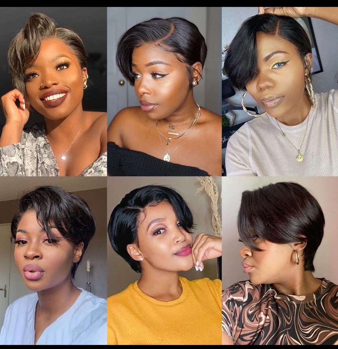 Short wig.