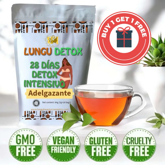 Badged - Lungu Detox - Slimming Tea for a Flat Stomach | 28-Day Program
